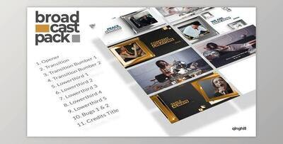 Silver Or Gold Square Titanium Broadcast Pack (Videohive 39536796) - AE Project