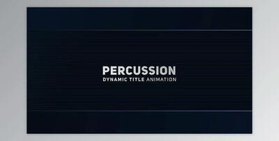 Percussion – Dynamic Title Animation (Videohive 20402243)