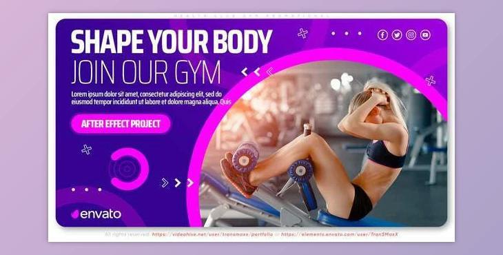 Health Club Gym Promotional (Videohive 32950468) - AE Project