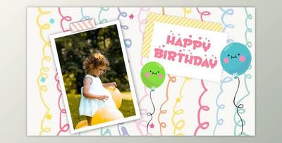 Kids Happy Birthday Slideshow (Videohive 36380328) - AE Project