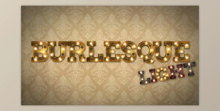 Burlesque Light Bulb Text Letters HD (Videohive 20113222) - AE Project