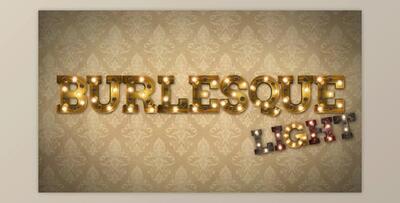 Burlesque Light Bulb Text Letters HD (Videohive 20113222) - AE Project