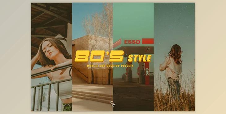 Creativemarket – 10 80’s Style Lightroom Presets