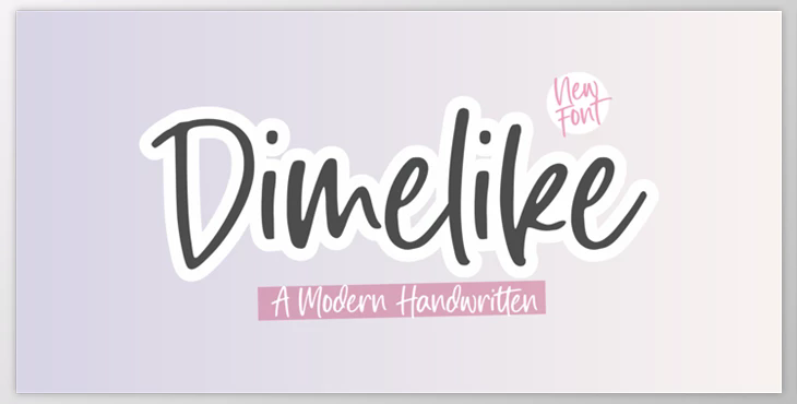 Dimelike – Modern Handwritten Font