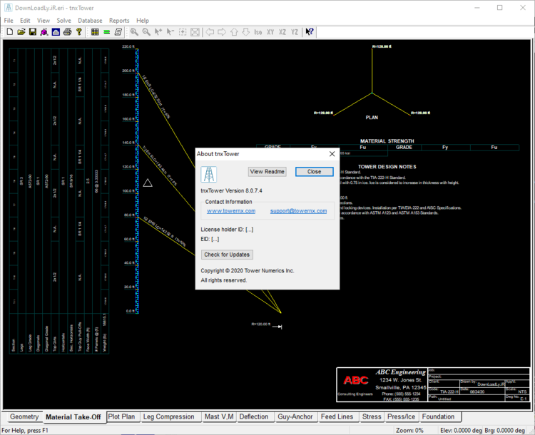 Tower Numerics tnxTower 8.0.7.4