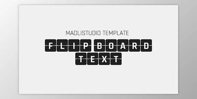 3D Flip Board Text (Videohive 35057091) - AE Project