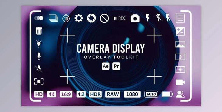 Camera Display Overlay Toolkit (Videohive 53690615) - AE Project