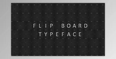 Flip Board Typeface (Videohive 53402600) - AE Project