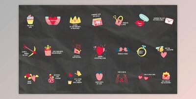 Romantic Valentine''s Day Low Thirds (Videohive 50429408) - AE Project