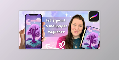 Procreate Painting Project – Paint Your Own Phone Wallpaper Art in Procreate