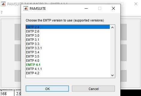 EMTP 4.3.1 + PAMSUITE R2.6