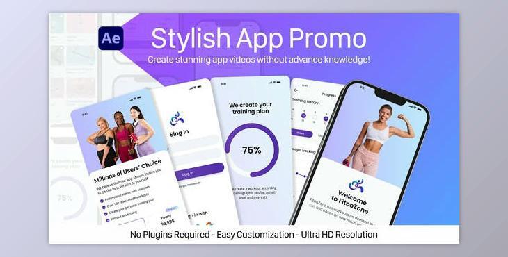 Stylish App Promo (Videohive 39544493) - AE Project