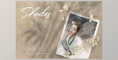 Shades of Nature. 32 Photo Overlays (PNG)