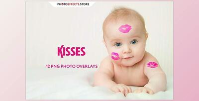 12 Kisses Photo Overlays CreativeMarket - 6672786