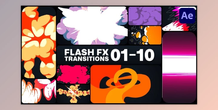 Flash FX Transitions for After Effects (Videohive 48286716) - AE Project