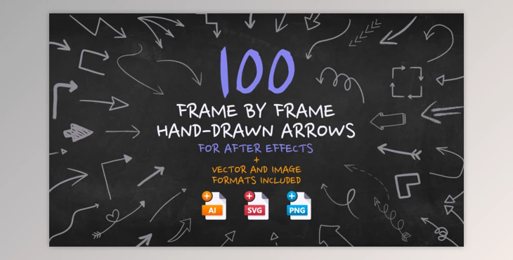 Frame By Frame Hand Drawn Arrows (Videohive 34067494) - AE Project