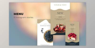 Menu – Instagram stories (Videohive 39985107) - AE Project
