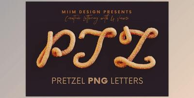 Pretzel – 3D Lettering CreativeMarket - 7824346