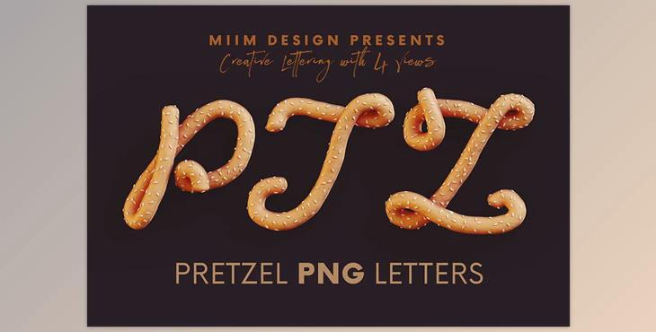 Pretzel – 3D Lettering CreativeMarket - 7824346