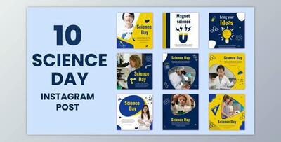 Science Day Instagram Post (Videohive 35608446) - AE Project