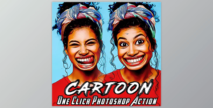 Caricature Cartoon Photoshop Action GraphicRiver - 35230020