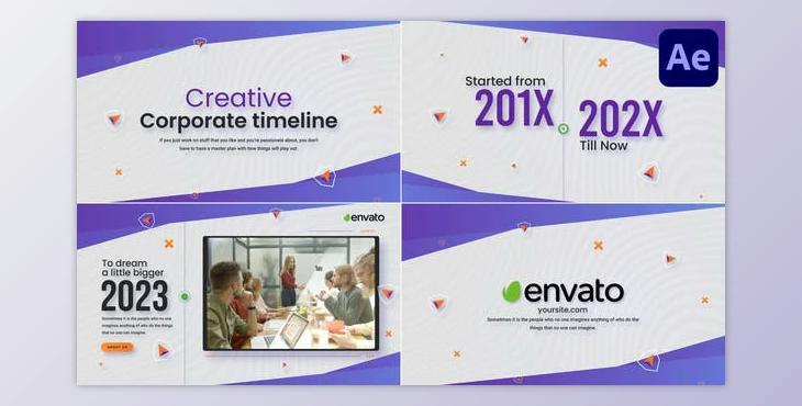 Creative Corporate Timeline Slideshow for After Effects (Videohive 48633330) - AE Project