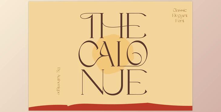 The Calonue Classic & Elegant Font