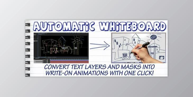 AeScripts Automatic Whiteboard v1.2 Pre-Activated for AE (Win, Mac)