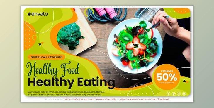 Health Food - Restaurant Promotional (Videohive 32849694) - AE Project