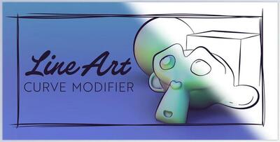 Blender - Line Art Curve Modifier v1.0/1.1/1.2