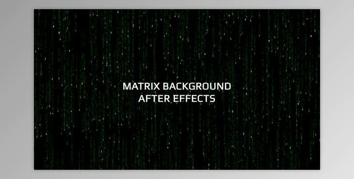 Videohive Matrix Background AE 39080551