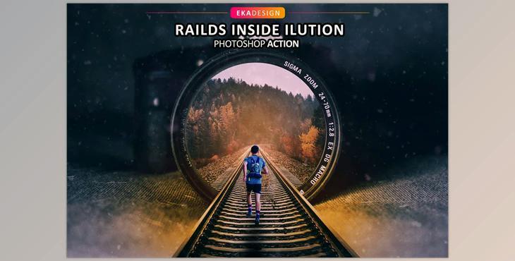 Rails Inside Ilution CreativeMarket - 6675707
