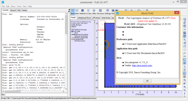 Itasca FLAC2D 9.10 x64