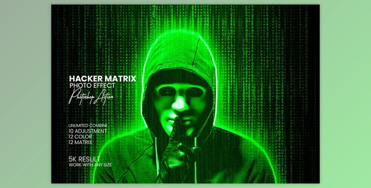 Hacker Matrix Photo Effects - 273595340