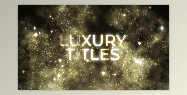 Luxury Magic Gold TItles (Videohive 41818787) - AE Project
