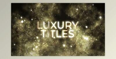 Luxury Magic Gold TItles (Videohive 41818787) - AE Project