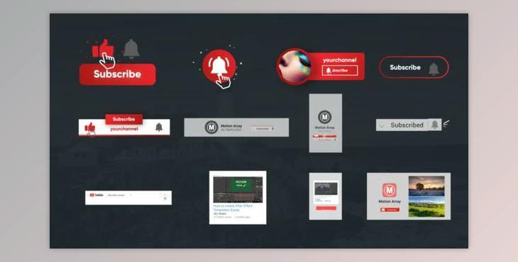 Youtube Subscribe Toolkit (Videohive 26049373) - AE Project