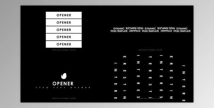 Typo Text Opener (Videohive 50871661) - AE Project
