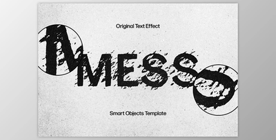 Messy Print Text Effect - 92550357