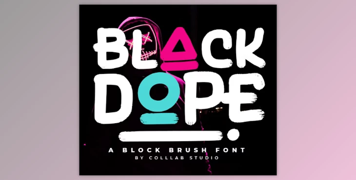 Black Dope - A Brush Font by Colllabstudio GraphicRiver 36350261