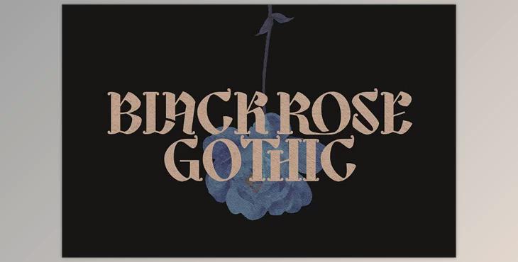 Black Rose Gothic Font Creative Market - 289283757