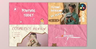 Hand Made Youtube Endscreens for DaVinci Resolve (Videohive 47661236)