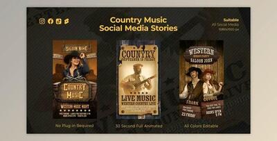 Western Music Instagram Stories (Videohive 49859957) - AE Project
