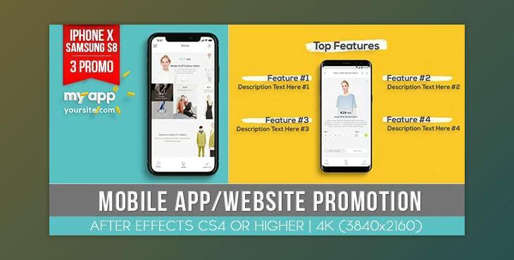 Mobile App Website Promotion (Videohive 20772517) - AE Project