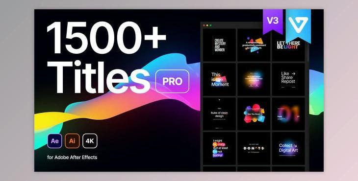 Titles Pro V3 (Videohive 32869928) - AE Project