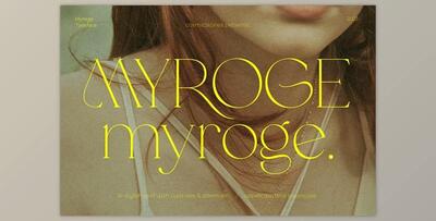 MYROGE - Elegant Fragile Serif Font