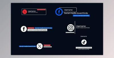 Social Media Lower Thirds (Videohive 51053107) - AE Project