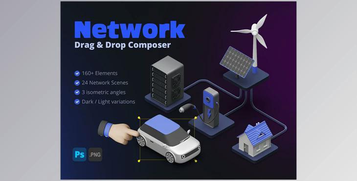 UI8 – Network – 3D Scene Composer