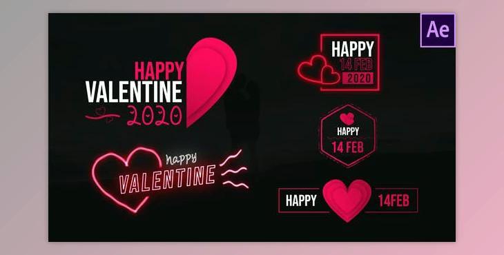 Valentine Clean Titles (Videohive 30333562) - AE Project