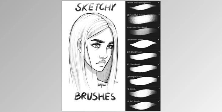 Gumrod – Sketchy Procreate Brush Set